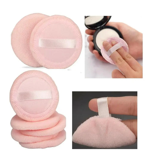 Cute Velvet Plush Powder Puff Round Makeup Puff Washable Product Soft Smooth Supplies Facial Beauty Items Dry Use Makeup Tool