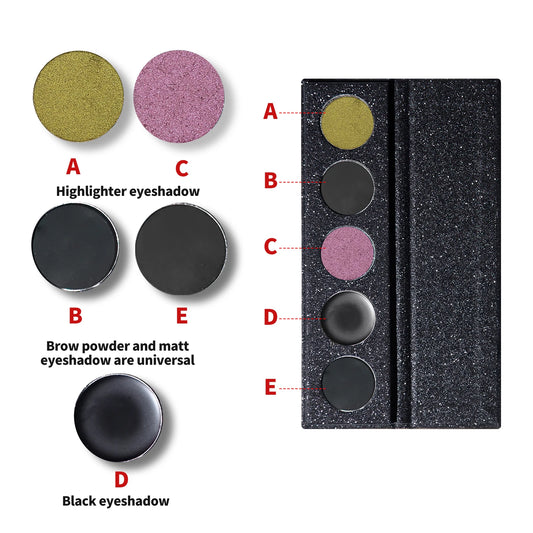 Ocheal 5 Colors Glitter Eyeshadow Palette Matte Makeup Products Women Cosmetics  New Beauty  Long Lasting Eye Shadow Pallet