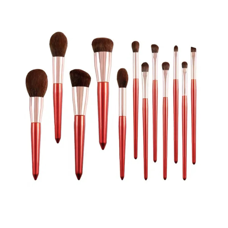 New Product 12 Maple Leaf Red Makeup Brushes Makeup Brush Set Beauty Tools Makeup Brushes