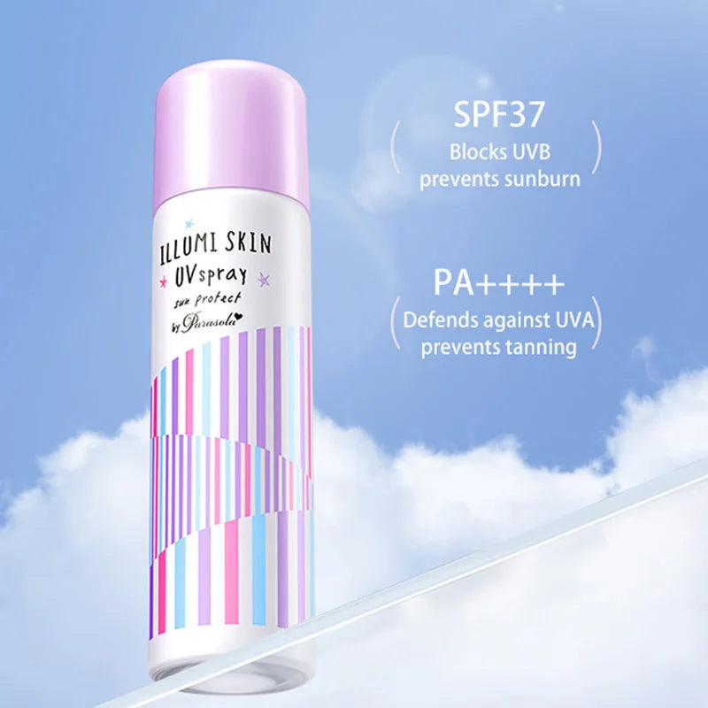 Naris Sunscreen Purple Spray Cream Anti-Uv Face and Whole Body Refreshing Brightening Color Difference