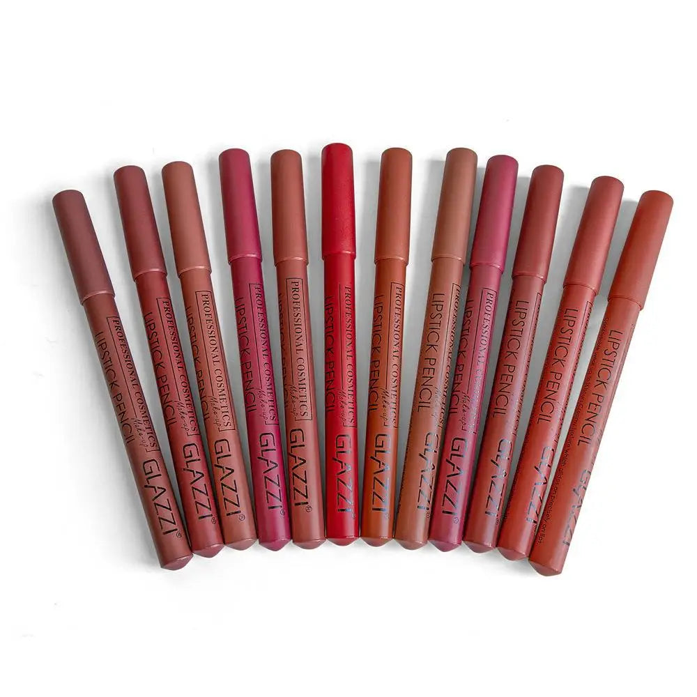 Lip Pencil Set Professional Makeup Full Brown Matte Long Lasting Permanent Lipstick Beauty Woman Makeup Products 2024 New Brand