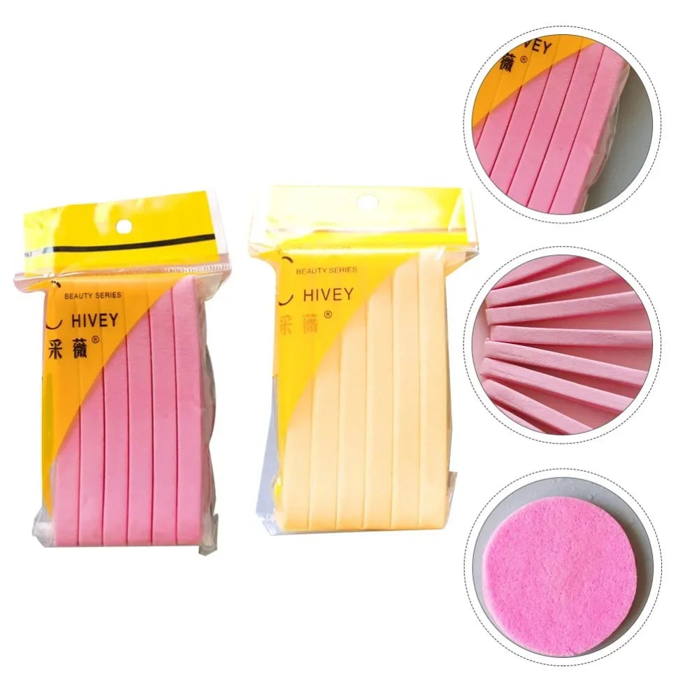High Quality Compressed Cosmetic Puff Facial Clean Skin Care Cleaning Sponge 12PCS Facial Cleansing Sponge Puff Women