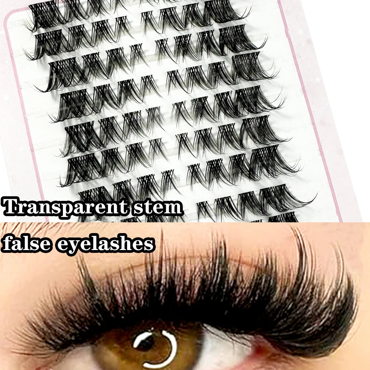 False Eyelashes Individual Lash Clusters Fox Manga Fluffy Soft Natural Anime Lashes Extension Supplies Beauty Makeup Product Kit