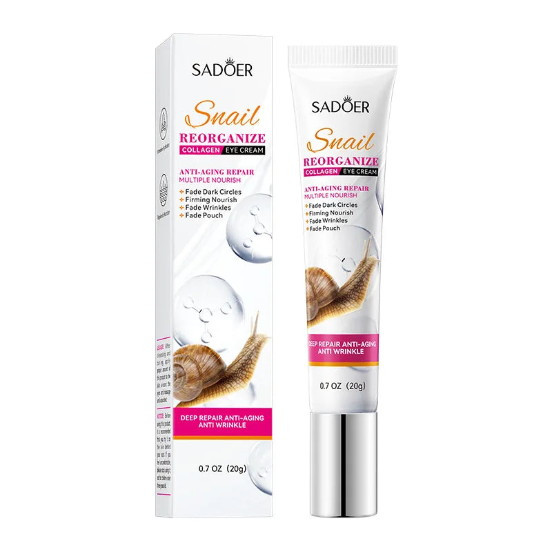 Snail Collagen Eye Cream Anti Dark Circles Remove Eye Bags Moisturizing Firming Nourishing Beauty Eyes Skin Care Products Makeup