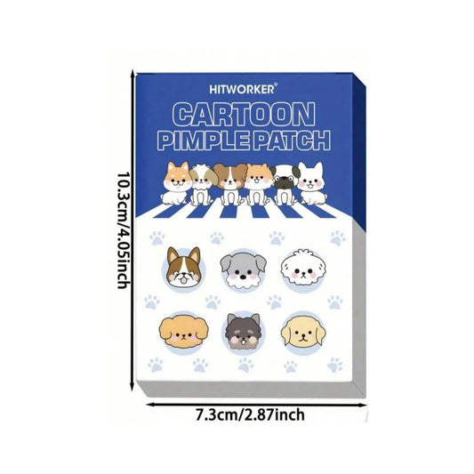40pcs/box cartoon cute dog stickers - waterproof, alcohol free, non irritating, gentle on the skin, suitable for all skin types